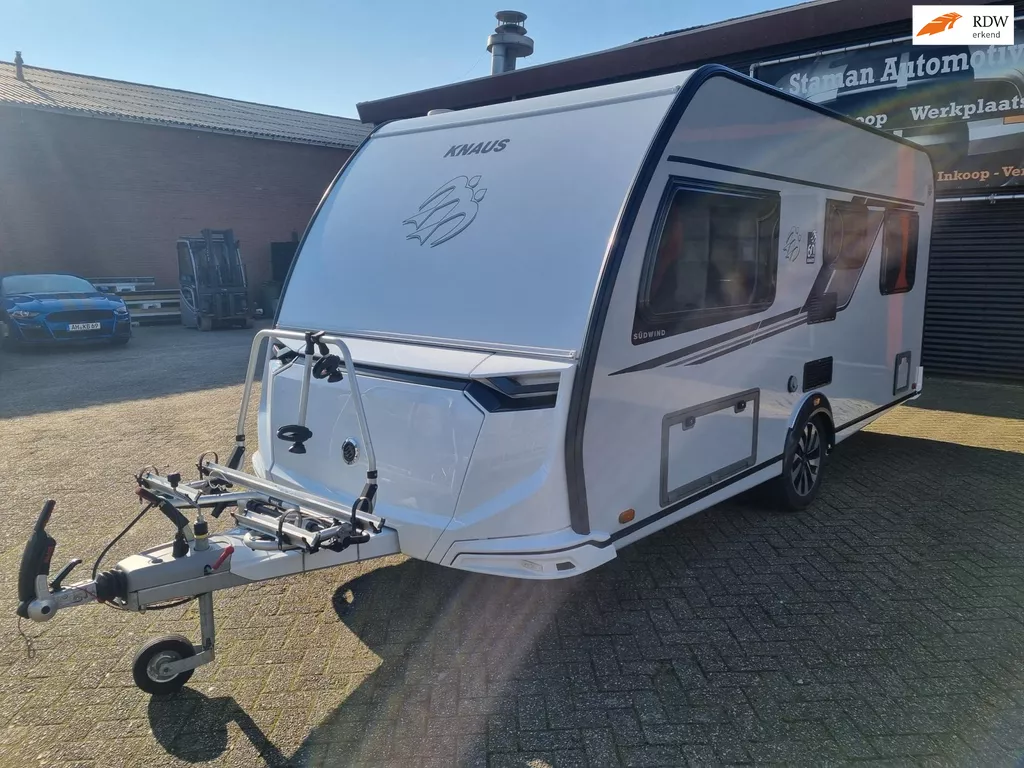 Knaus 450 FU Sudwind 60 Years edition! Campovolo Grey, Mover, Fietsendrager, Zakluifel, camping Stoelen en tafel