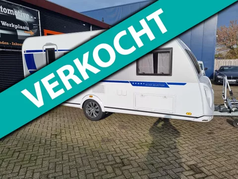 Knaus 500 QDK Silverselection Airco, Fietsendrager, Stapelbed, Voortent
